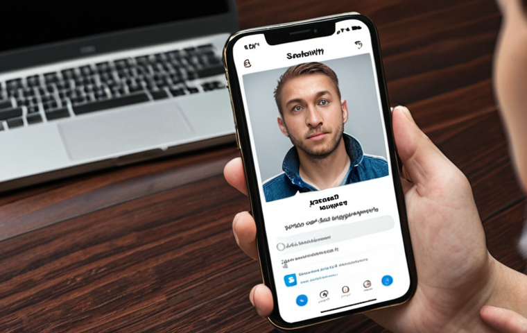 **Person using a Self-Sovereign Identity (DID) app on a smartphone to securely log in to a website, with emphasis on ease and security.** (Focus: digital security and convenience)